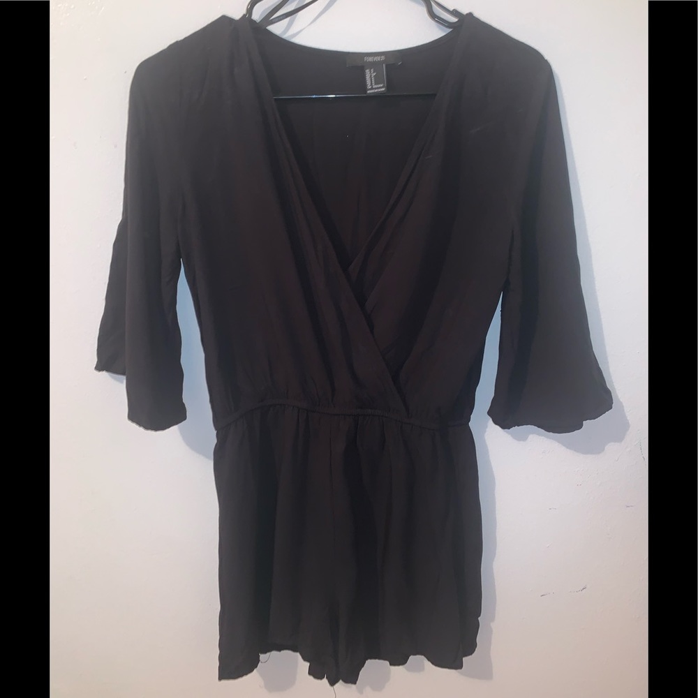 Forever 21 black short Romper
